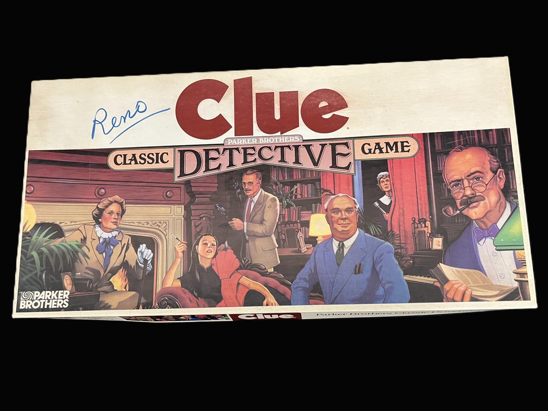 Vintage Clue Game - Parker Brothers, 1986 - #00045, Classic Board Game ...
