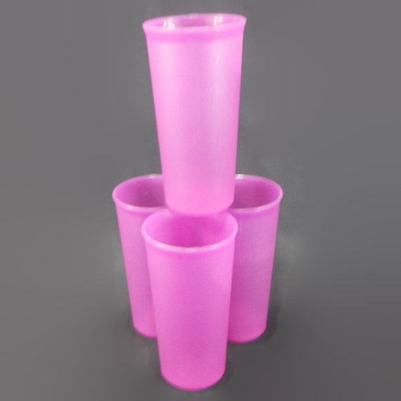Vintage Tupperware Tumblers or Cups - Set of 4, Purple, 9 Oz, #116 - Retro,  Kitchen, Camping, Picnic, Travel, Drinkware, Water, Kids Glasses - Etsy