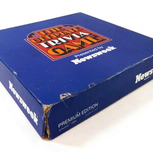 Vintage The Ultimate Trivia Game - presented by Newsweek, premium edition - 1984, trivia board game - fun, party game, nostalgia, history