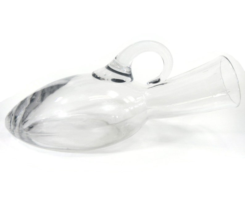 Antique Hospital Urinal Clear Glass With Handle Medical Etsy