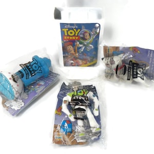 Vintage &quot;Toy Story&quot; Kid&#39;s Meal Toys, CHOICE - Buzz Lightyear, Woody, Bo-Peep, Scud Dog, Burger King, McDonald&#39;s, NOS, NIB - collectible