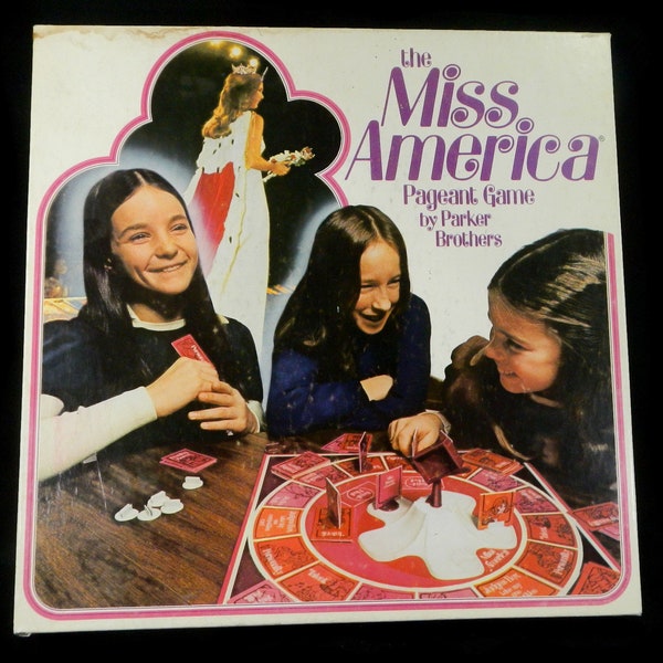 Vintage Miss America Pageant Board Game - 1974, Parker Brothers, #108 - 2 or 4 players, ages 7-14, pj party game, girls game, family game