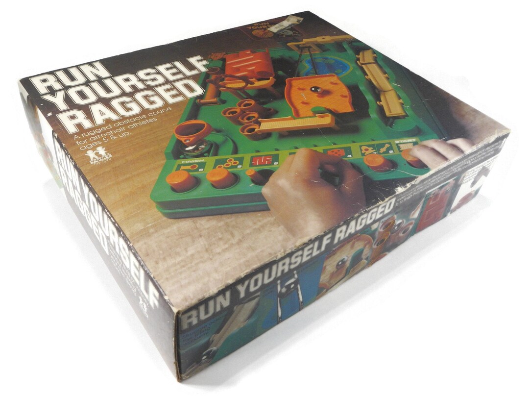 RARE Vintage Run Yourself Ragged Game Obstacle Course TOMY Etsy