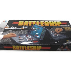 Vintage Battleship Game - Milton Bradley, 1996, #4730 - family game night, naval combat game, classic, retro, strategic game, fun, action