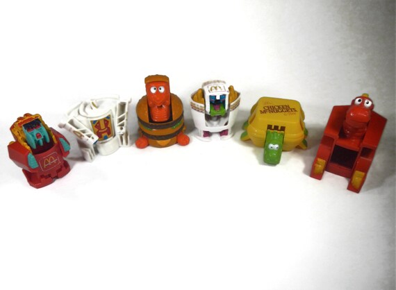 昭和　マクドナルド Vintage McDonald Happy Meal Changeables - transform, set of