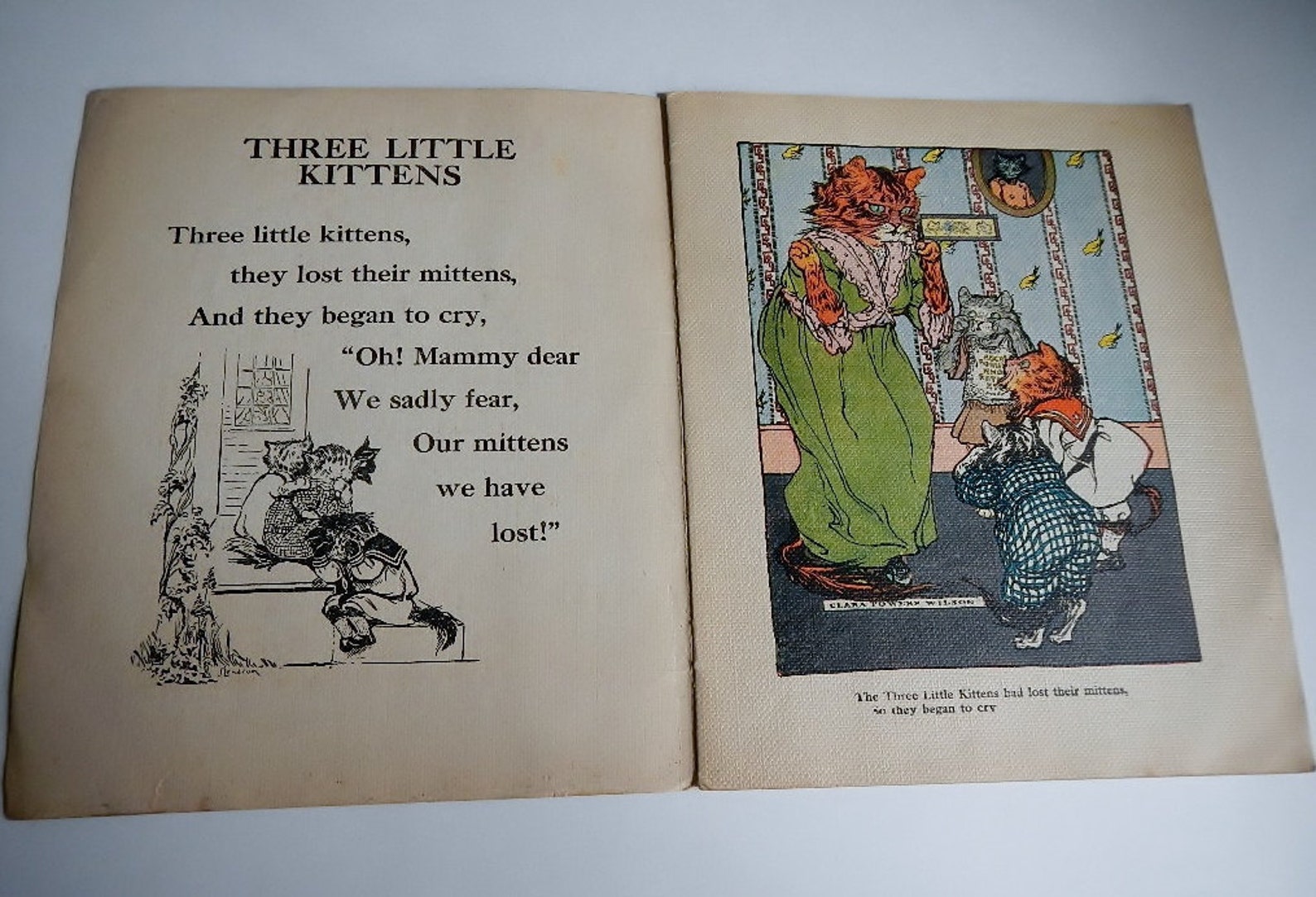 RARE Antique Children's Book three Little Etsy