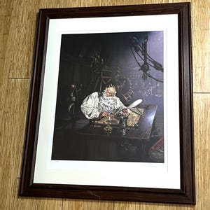 Vintage Signed Lithograph &quot;Charting the Skies&quot;- 1993, Dean Morrissey, wall art, professionally framed, #36/1250, certificate of authenticity
