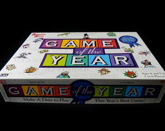 Vintage Game of the Year Board Game - University Games, 01820 -1997 - complete, family game night, ages 8+, 2-6 players, calendar game