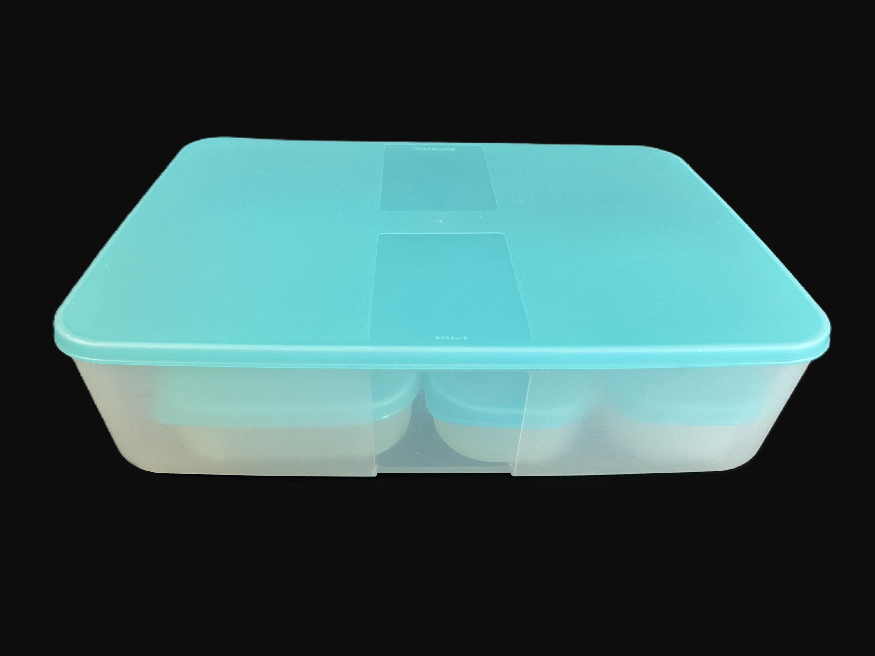 Vintage Tupperware Freezer Mates, Lids - Set of 4, Rectangle