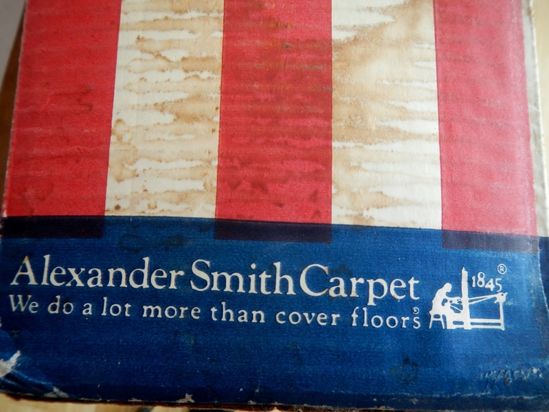 Vintage American Legend Wall Rug Alexander Smith Carpet Etsy