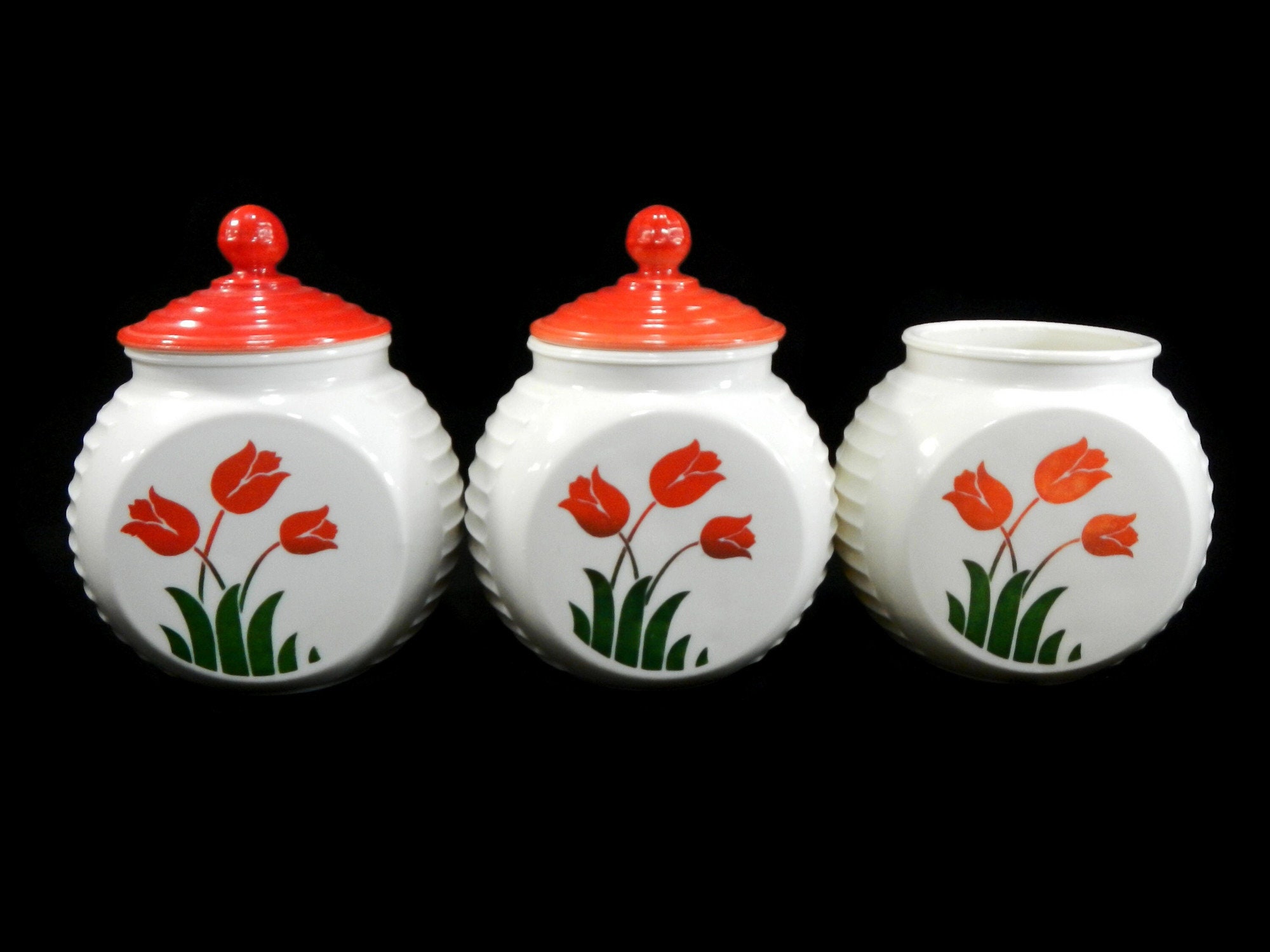 Vintage Fire King Vitrock Grease Jar Canister, Container - CHOICE