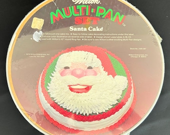 Vintage Wilton Santa Cake Pan Multi-Pan Set – 1976 Stock #502-259, Sealed NOS Christmas Baking Mold, Retro Holiday Kitchen Collectible
