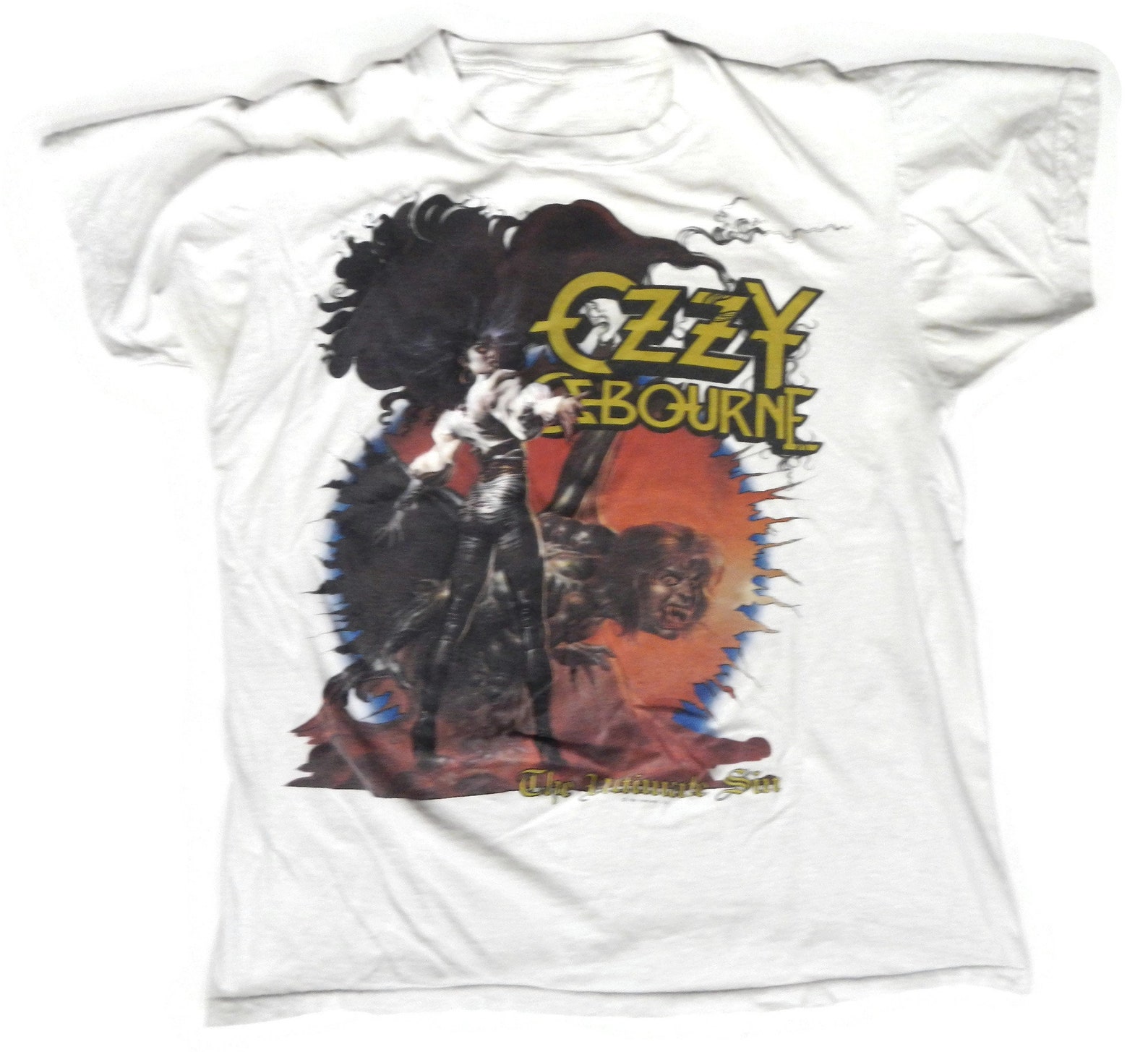 RARE Vintage Ozzy Osbourne Concert Tour T Shirt the Ultimate Etsy