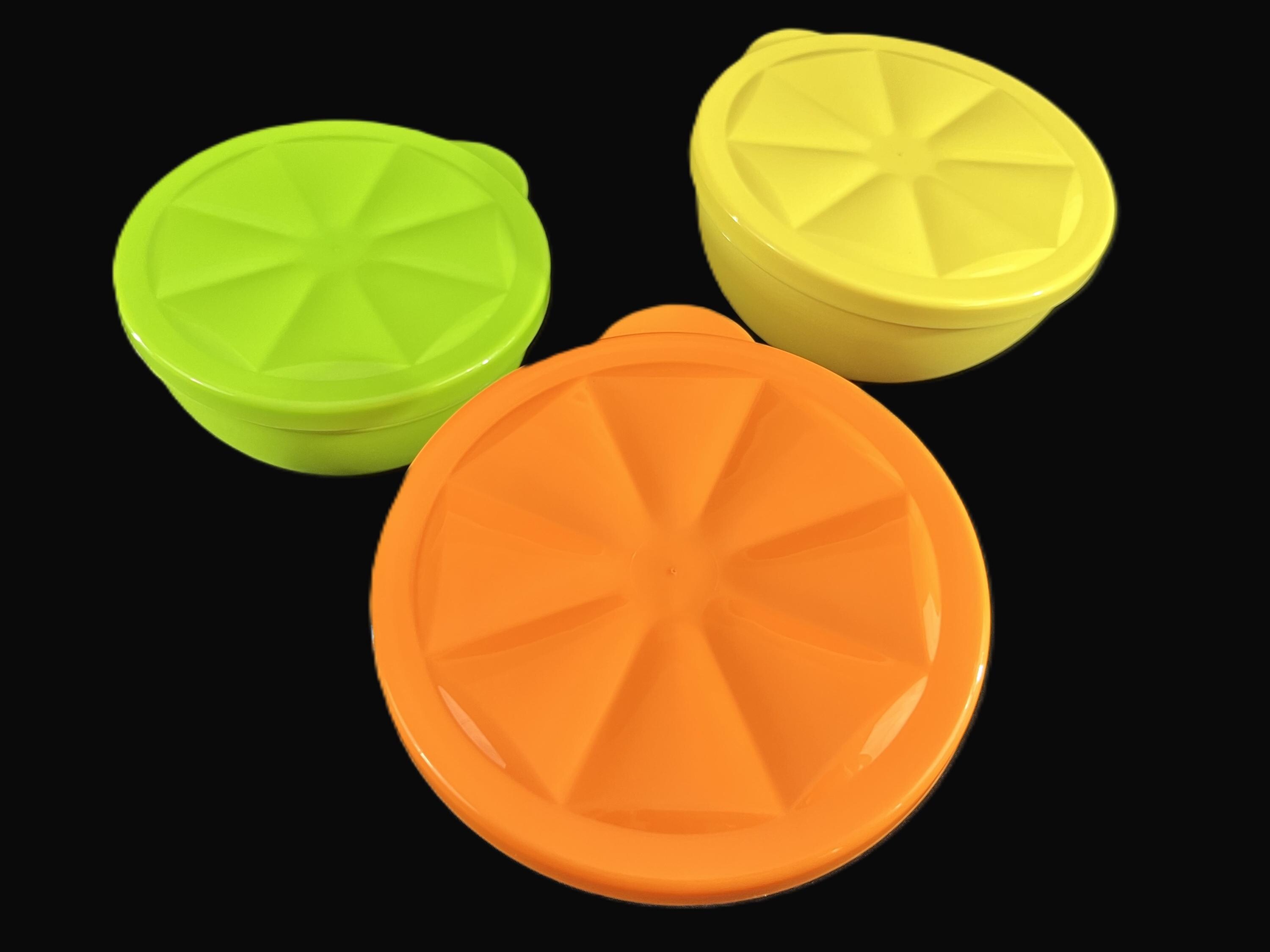 Vintage Tupperware Angled Citrus Container - CHOICE of 1, Orange