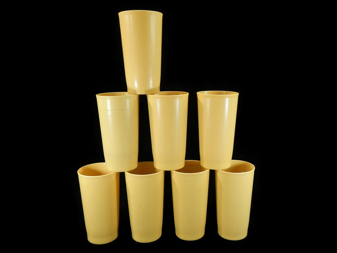 Vintage Tupperware Tumblers or Glasses Set of 8 Harvest Etsy