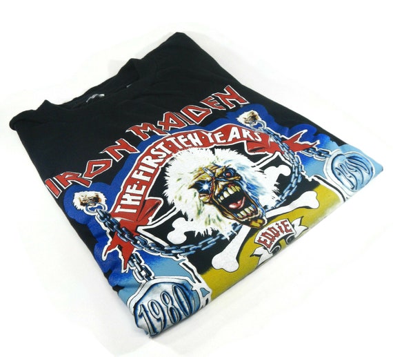 RARE Vintage Iron Maiden Concert Tour T Shirt - T… - image 1