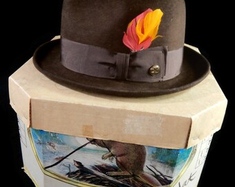 Vintage Beaver Hats Fedora Langenberg 