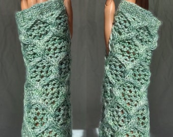 Chain Link Mitts Knitting Pattern