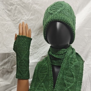 DNA Hat, Mitts, and Scarf Knitting Pattern Bundle