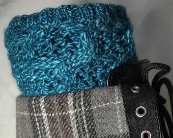Chain Link Boot Cuffs Knitting Pattern