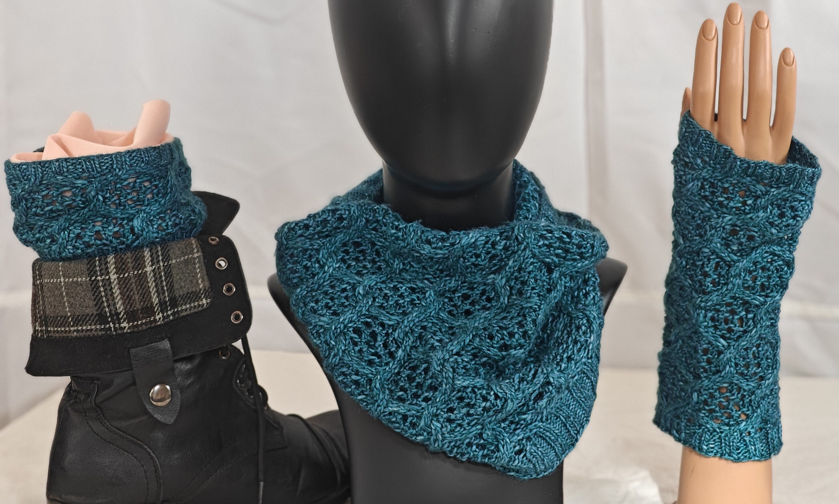 Chain Link Knitting Pattern Discount Bundle: Chain Link Hat, Chain Link ...