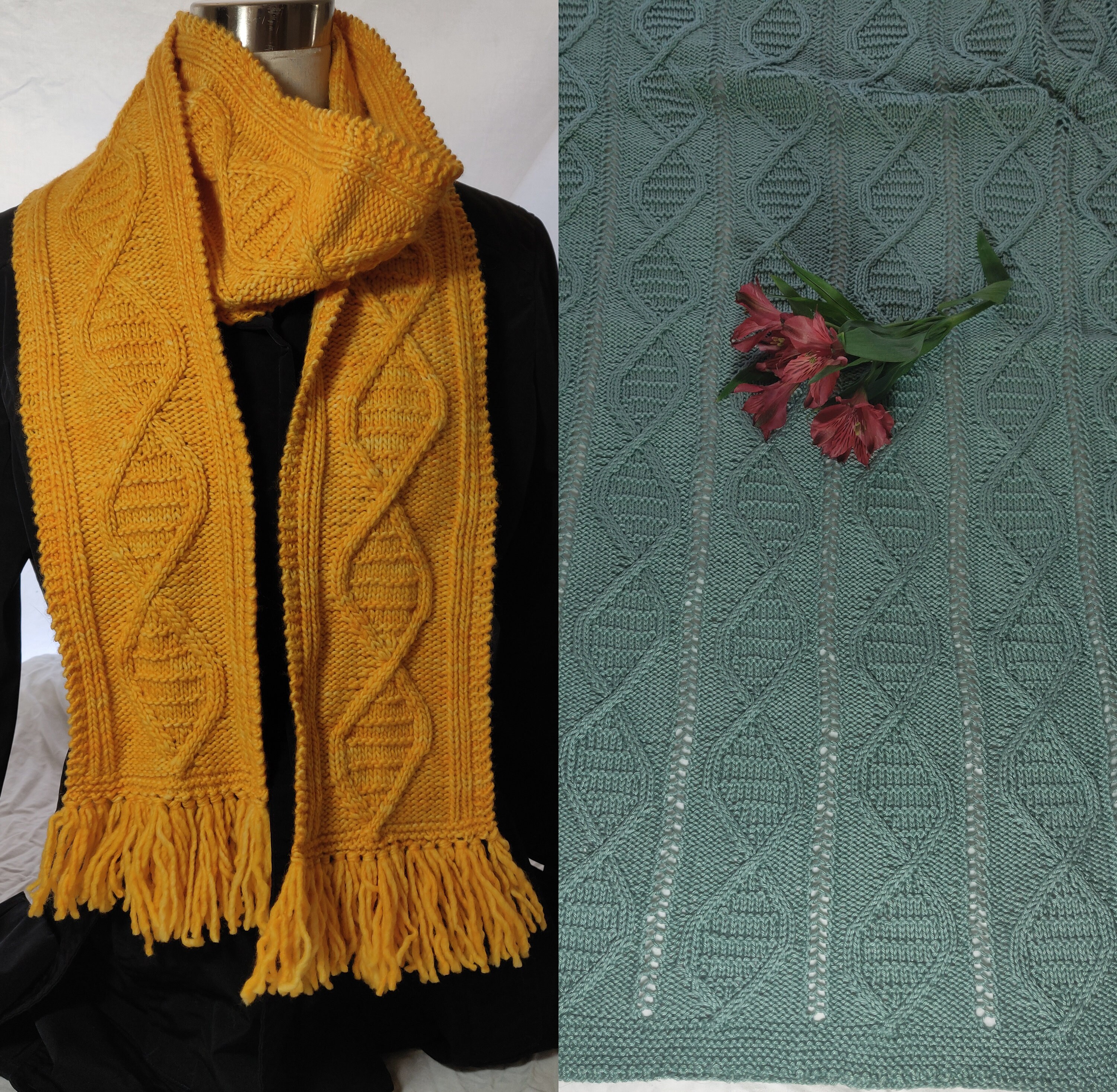 dna scarf pattern