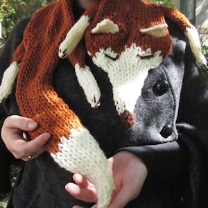 Felix Fox Scarf Knitting Pattern