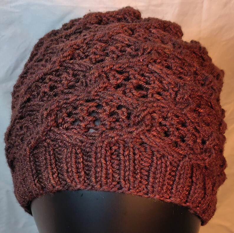 Chain Link Hat Knitting Pattern - Etsy