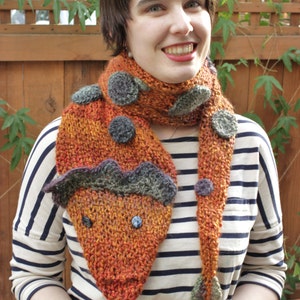 Spotted Orange Carnival Dragon Scarf image 2