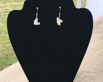 Mother of Pearl Chip Earrings/Chip Earrings/ Dangle Earrings