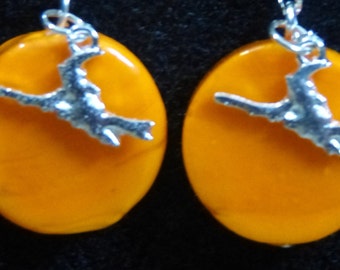 Boucles d'oreilles lune sorcière