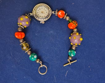 Orologio autunnale/Orologio con perline