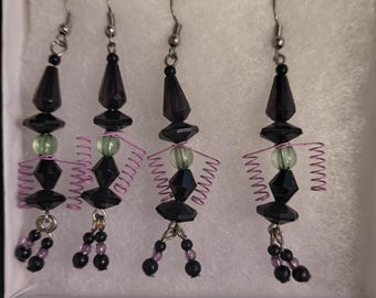 Boucles d'oreilles sorcière / Boucles d'oreilles d'Halloween
