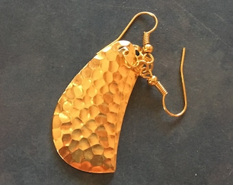 Here Fishy - Gold/ Gold Fishing Tackle Earrings