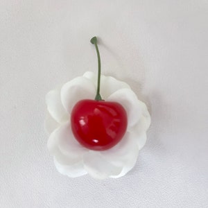 Petite Single Cherry Hair Clip