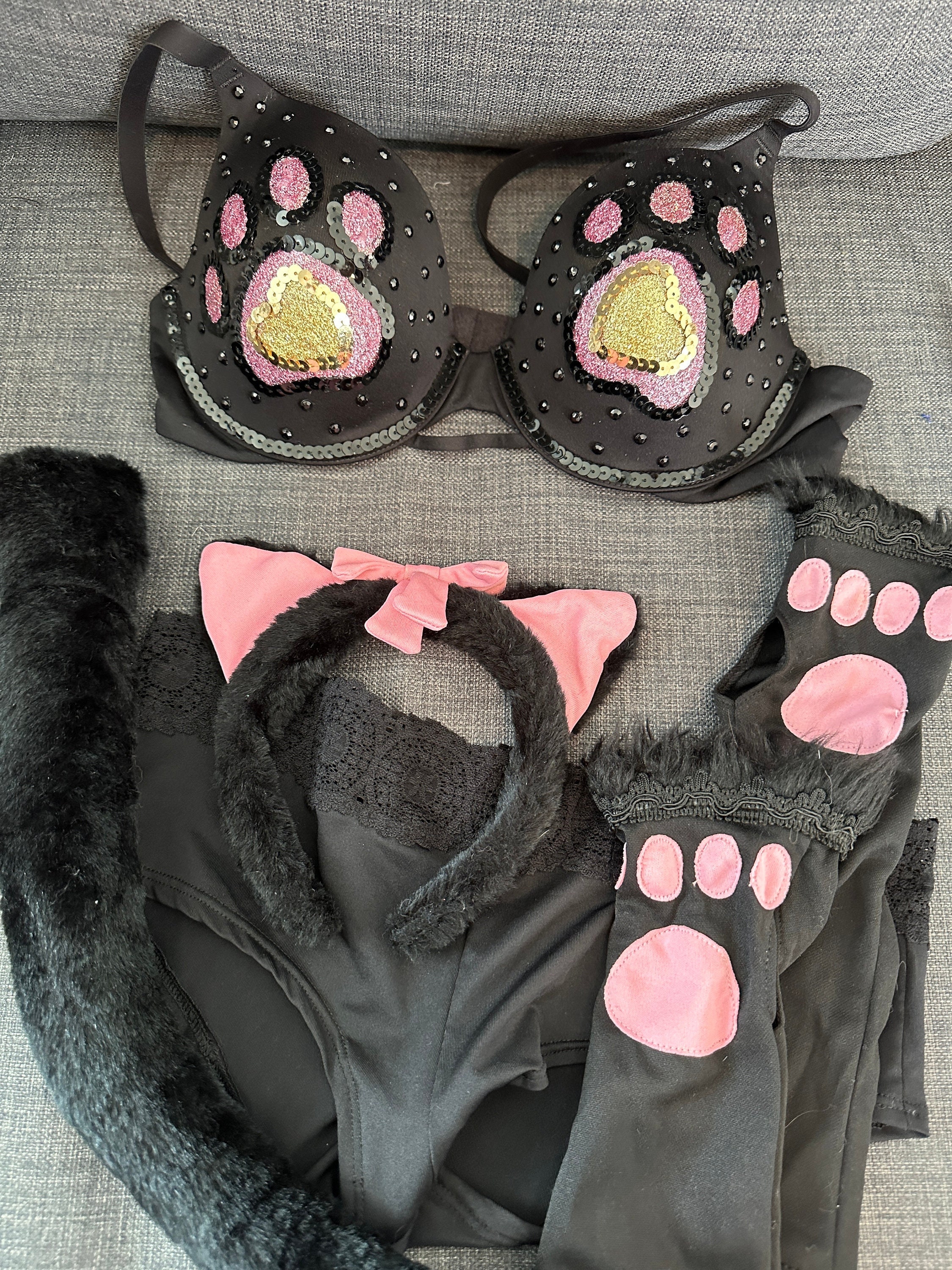 5 Piece Sexy Cat Costume - Etsy 5 Piece Sexy Cat Costume - Etsy
