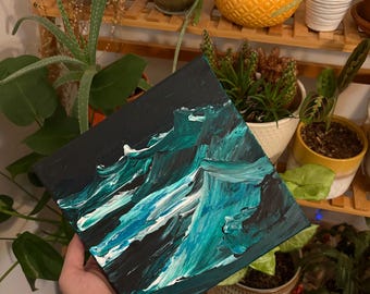 Hand-Painted Abstract Canvas Painting