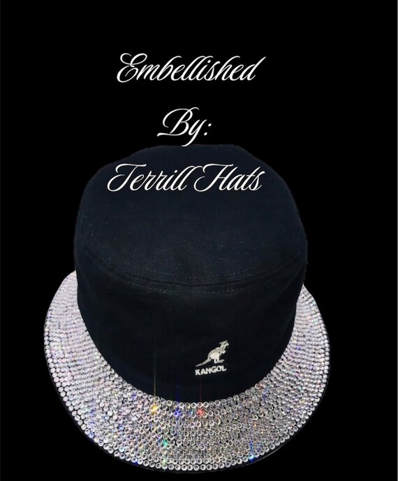 Kangol Bucket Hat Custom Swarovski Brim 