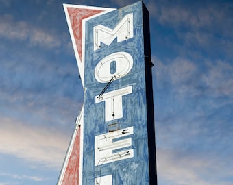Ranch House Motel Vintage Neon Sign: Retro Roadside Americana