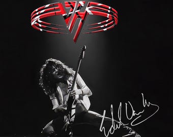 Van Halen, Eddie Van Halen, signed autographs Reprint (copy) 8x10 print