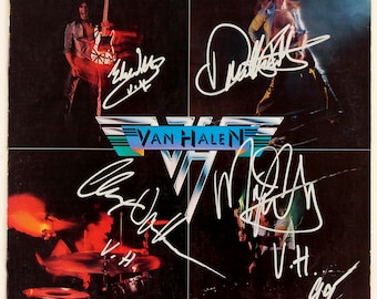 Van Halen, Eddie Van Halen, signed autographs Reprint (copy) 12x12 Album print