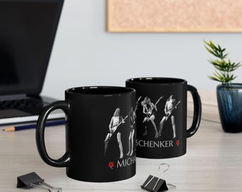 Michael Schenker UFO | Black Ceramic Coffee Cup