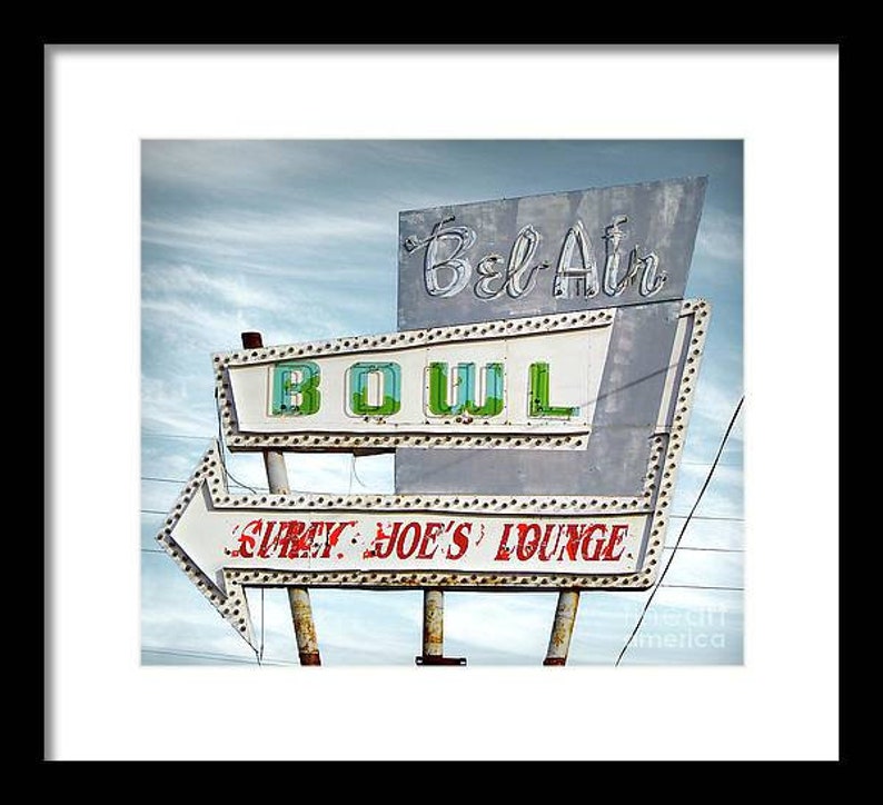 Bel Air Bowl Bar Retro Roadside Diner Restaurant Vintage Etsy