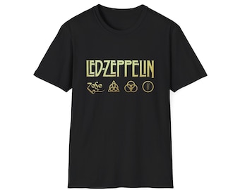 Led Zeppelin, T-Shirt, Vintage Rock Tee, Music Lover Gift, Concert Apparel,