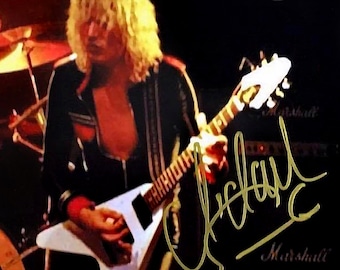 Michael Schenker, MSG, UFO, Autographed 8x10 Reprint (copy) Heavy Metal, Rock and Roll