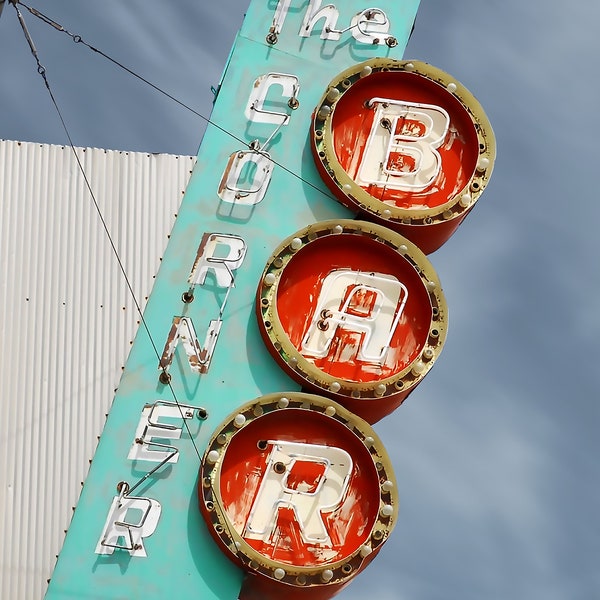 The Corner Bar Vintage Neon Sign | Vintage Neon Sign | Route 66 | Motel Neon Sign