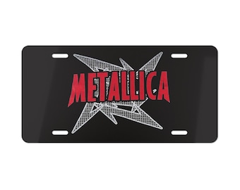 Metallica Vanity Plate | Metal License Tag, Automotive Rock n Roll