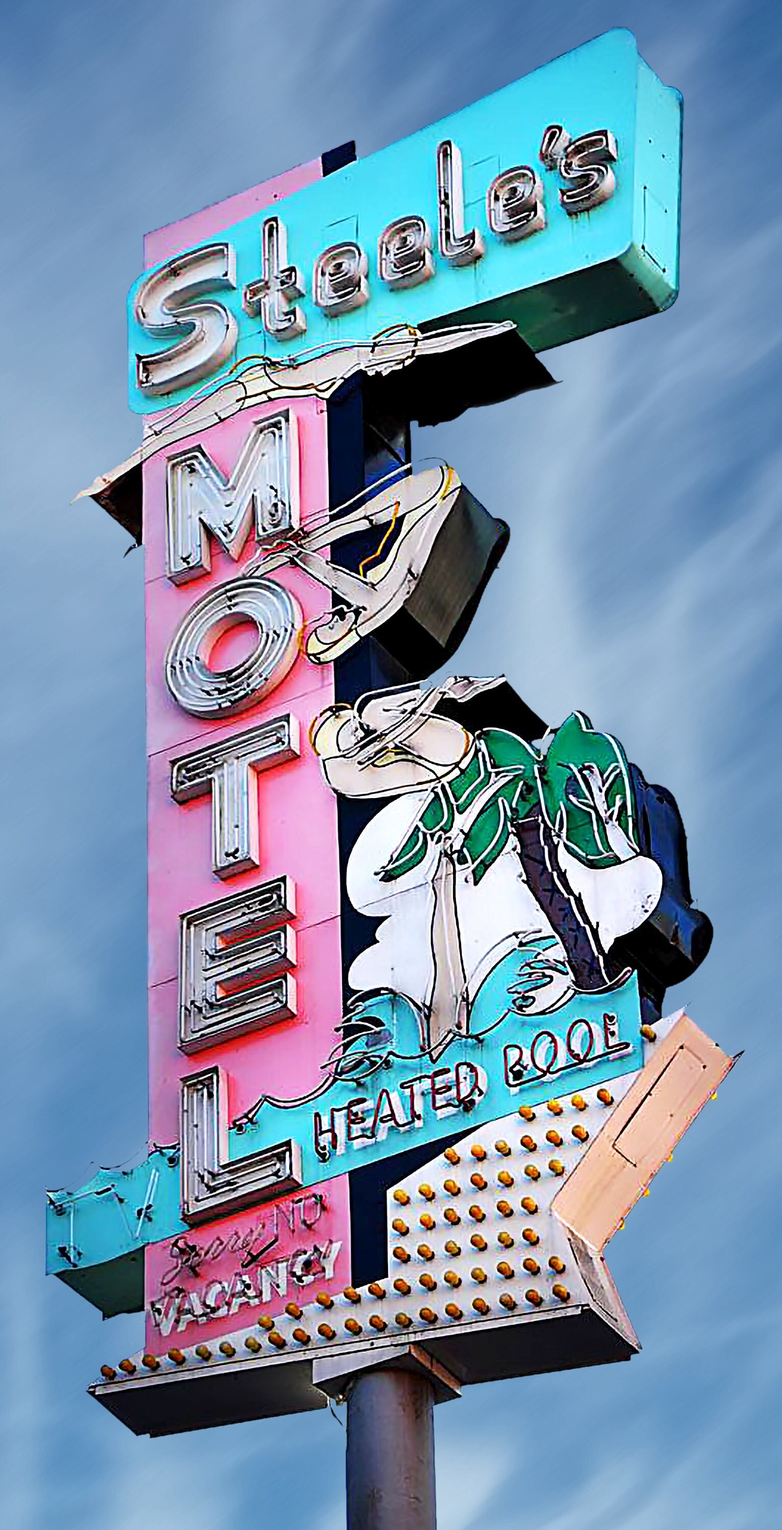 モーテル　サインあり　USA 170+ Old Motel Sign On Route 66 Usa Stock Photos, Pictures