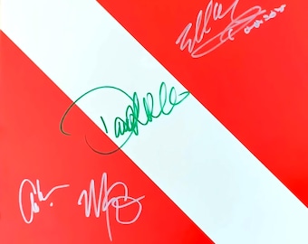Diver Down, Van Halen, Eddie Van Halen, band signed autographs Reprint (copy) 12x12 Album print