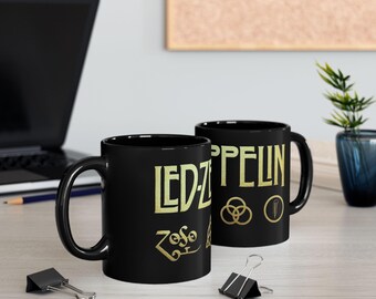 Led Zeppelin | Black Ceramic Coffee Cup